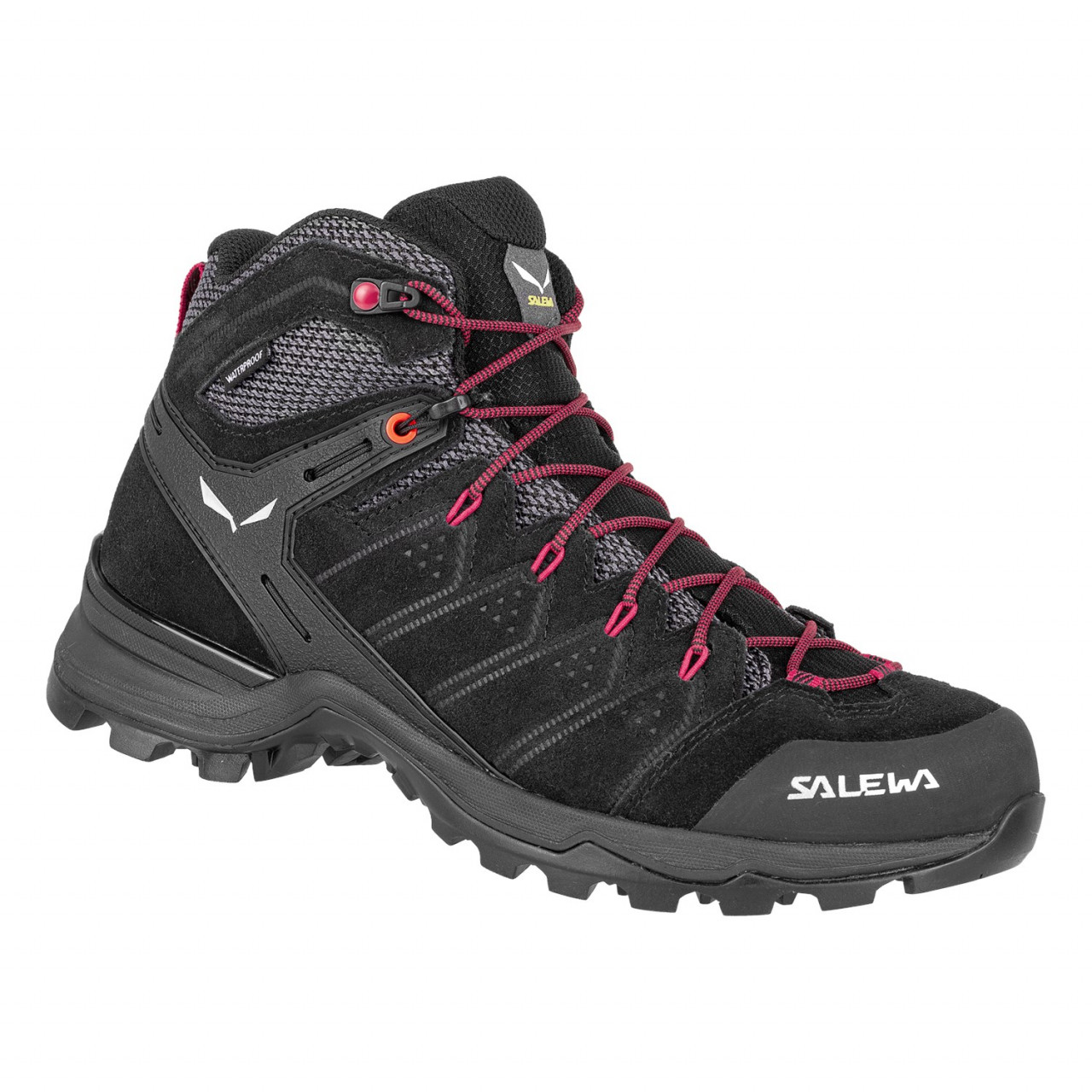 Salewa Alp Mate Mid Waterproof ορειβατικα παπουτσια γυναικεια μαυρα/ροζ Greece FK8497053